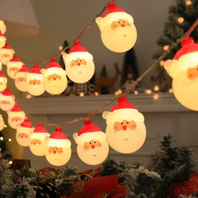 Image de Guirlande LED Noël 1,5m - Décoration Élégante avec Piles