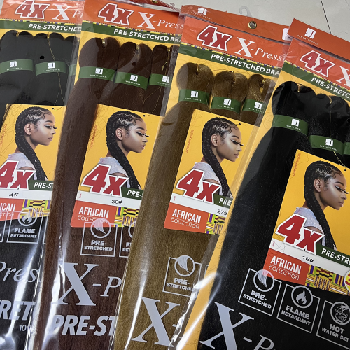 Bild von 38 Zoll 4x Sensationnel vorgestrecktes synthetisches Flechthaargeflecht Kanekalon flammhemmend für Boxgeflecht und Twist für Frauen