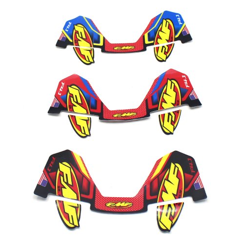 Immagine di Adesivo FMF 4T Decalcomanie per Tubi di Scarico Moto Impermeabile 30x17 cm - Adesivo Universale per Motociclette e Auto