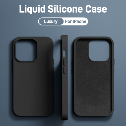 Image of Premium Natural Liquid Silicone Phone Case – Soft, Shock-Absorbing Protection for iPhone 15, 14, 13, 12, 11, Pro, Max, Plus, Mini, XS, XR, X, 8, 7