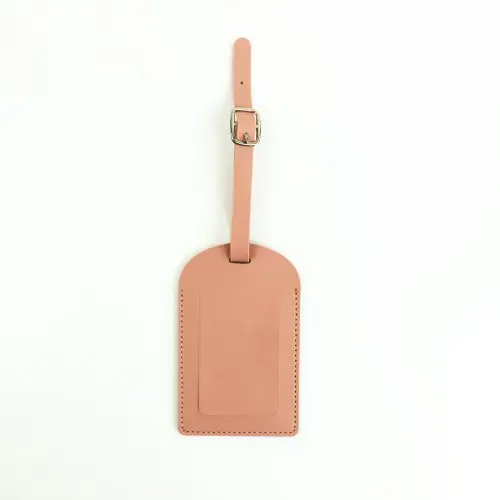 Image de Étiquette de Bagage Ultra Mince en Cuir PU Personnalisable