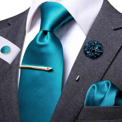 Immagine di Hi-Tie Yellow Brown Paisley Tie For Men Silk fermacravatta da uomo regalo per uomo cravatta di lusso Hanky gemelli Set matrimonio formale