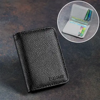 Image de Étui à Cartes en Cuir - Organiseur Compact & élégant