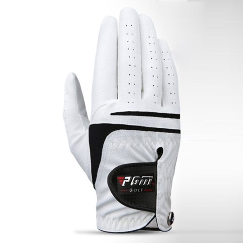 Afbeelding van Heren Golfhandschoen van Echt Lamsleer - Wit, Ademend en Comfortabel voor Rechtshandigen - ST022