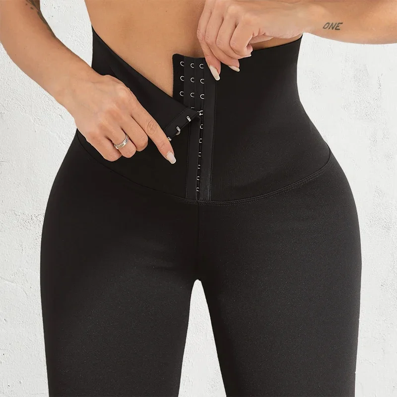 Immagine di Leggings da Allenamento per Donna con Vita Alta e Effetto Butt Lift - Elasticità Massima per Yoga, Palestra e Corsa