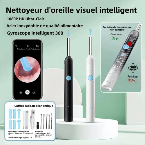 Immagine di Otocopio Visivo Wireless: Pulizia Orecchie Sicura e Moderna