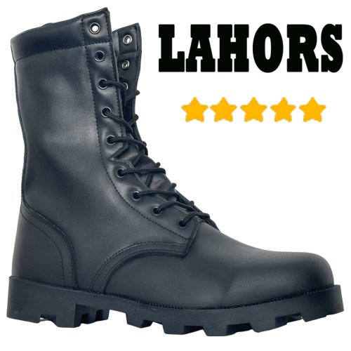 Image de Bottes Tactiques Homme - Cuir Résistant pour Randonnée et Travail