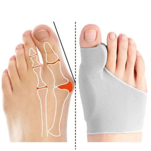 Afbeelding van Natuurlijke Voetcorrectie Sok met Teenseparator voor Hallux Valgus en Bunion - Verlichting van Botduim en Duimrichting bij Volwassenen en Ouderen