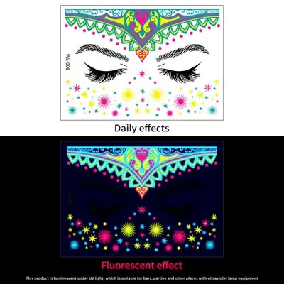 Image de Autocollants 3D Visage - Strass & Diamants pour Maquillage de Fête