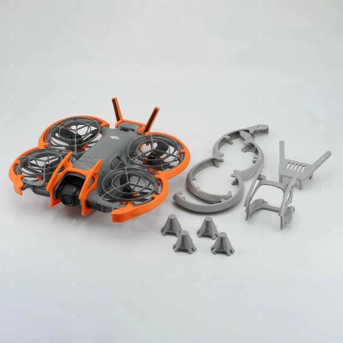 Afbeelding van 3D Gedrukte 4-in-1 Beschermingsset voor DJI Neo 2: Anti-Collision Bumper, Gimbal Bar, Anti-Drop Bescherming en Staartbescherming