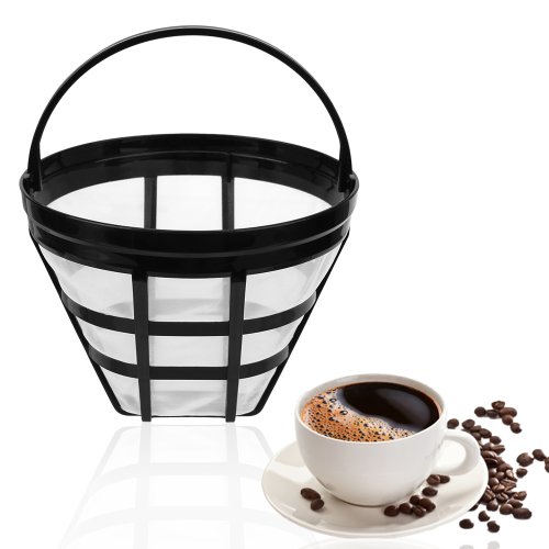 Imagen de Colador Reutilizable para Café con Diseño de Taza: Accesorio de Malla Filtro para Cafeteras, Cesta Rellenable y Herramienta de Medición Ideal para Cocina