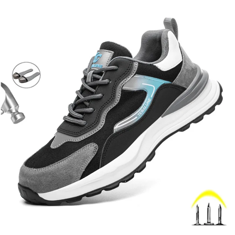 Immagine di Scarpe Antinfortunistiche da Uomo con Punta Composita Antistatica, Impermeabili e Leggere per Lavoro Pesante – Calzature Protettive Indistruttibili
