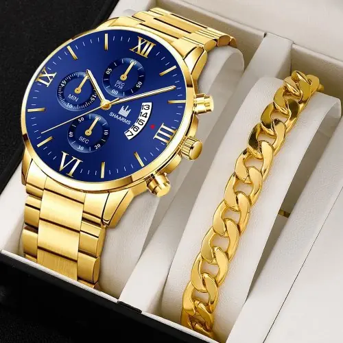 Image de Montre Homme Quartz Acier Inoxydable - Style Affaires & Mode