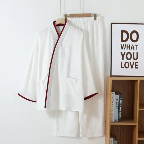 Image de Pyjama Kimono Homme Coton - Style Japonais Confortable