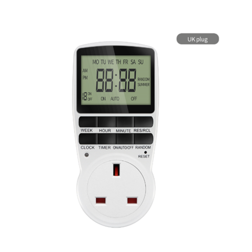 Immagine di TM02 Temporizzatore elettronico digitale Presa timer da cucina Presa 230V 110V 12/24 ore Presa ciclica Temporizzazione programmabile Spina EU FR US
