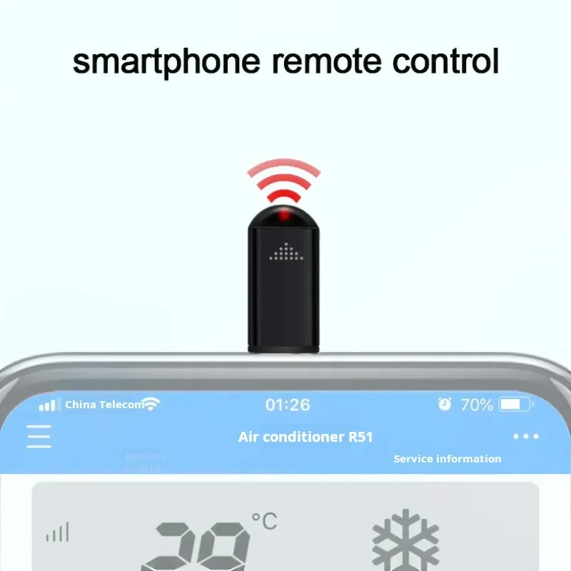 Bild von USB-C Infrarot-Sender-Adapter mit intelligenter App-Steuerung – Universelle Fernbedienung für TV, Heimkino und mehr
