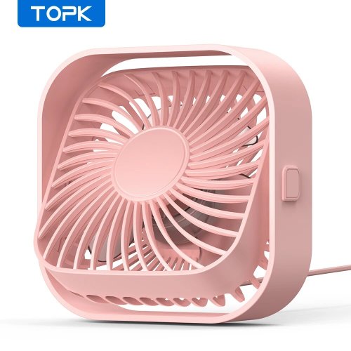 Bild von Topk usb tragbarer mini ventilator, tisch persönlicher elektrischer lüfter tisch, stehende lüfter fü...