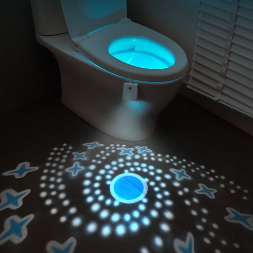 Image of Motion Sensor Toilet Night Light Home Toilet Lamp Bathroom Body 8-Color Changes for Shower Room Closes tool Home Decor