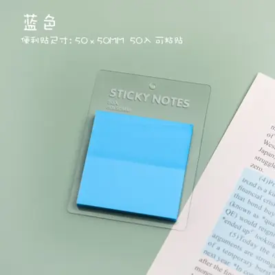 Image de Bloc-notes adhésifs colorés transparents 50 mm