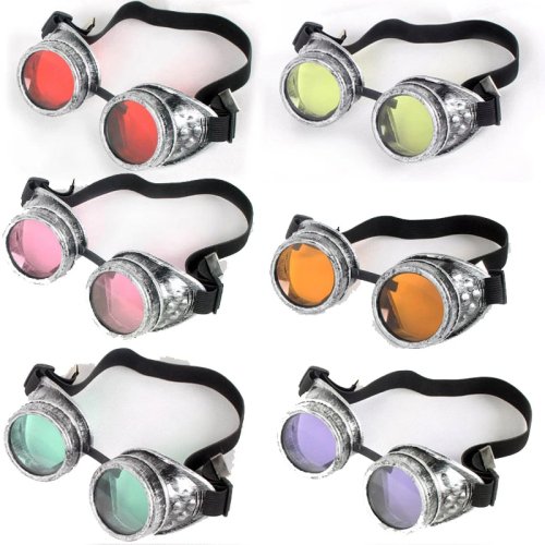 Imagen de Gafas Steampunk Vintage Unisex con Diseño Industrial Retro, Ideales para Cosplay, Halloween y Accesorios de Motociclista