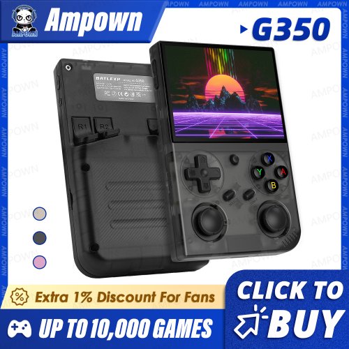Afbeelding van Batlexp G350 Handheld Game Console met 3,5 inch IPS-scherm, Linux-besturingssysteem, Dual Joystick en Trillingsmotor – Retro Draagbare Videospellenconsole als Cadeau