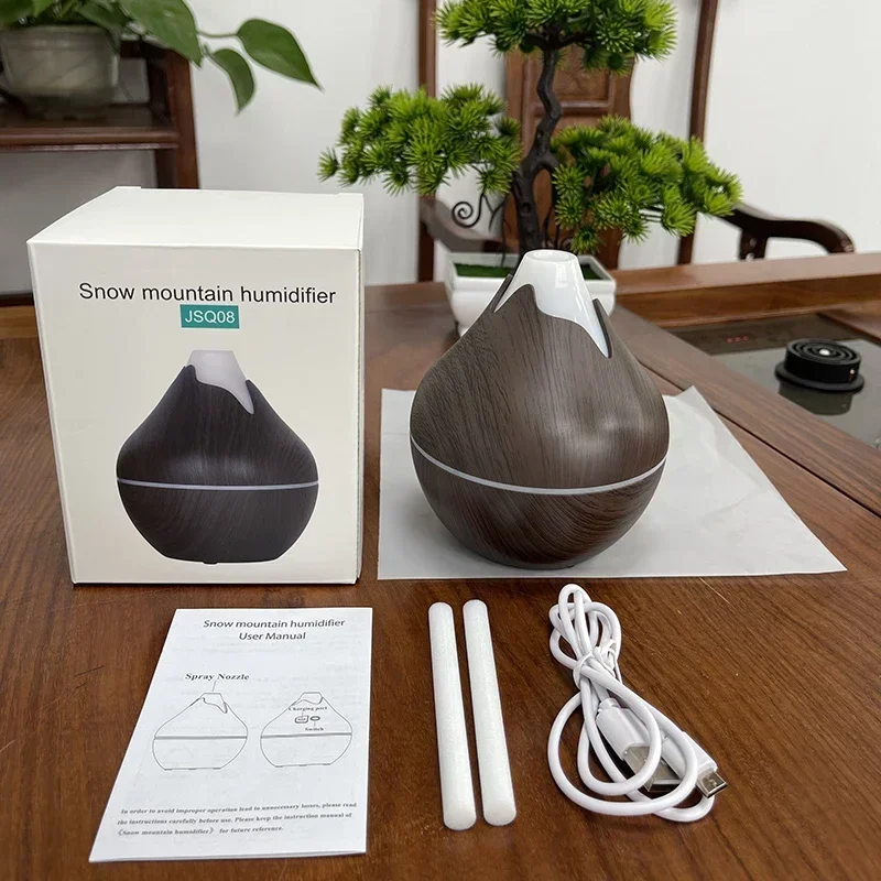 Image de Diffuseur d'huiles essentielles 350ml - Humidificateur ultrasonique avec lumière LED
