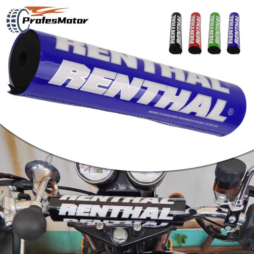 Imagen de Para Renthal ATV UTV Dirt Pit Bike motocicleta cojín barra transversal almohadilla de espuma para el pecho piezas de protección Enduro 25cm almohadilla de barra transversal redonda