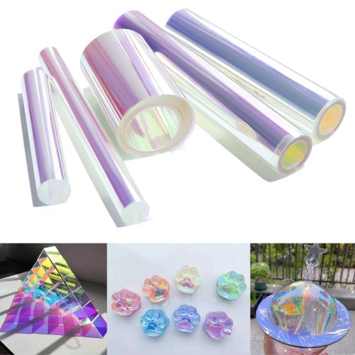 Afbeelding van Aurora Laser Film Folie voor DIY Sieraden & Nagelkunst – Reflecterende Stickers, Epoxy Mal, Siliconen Vormen en Hars Accessoires