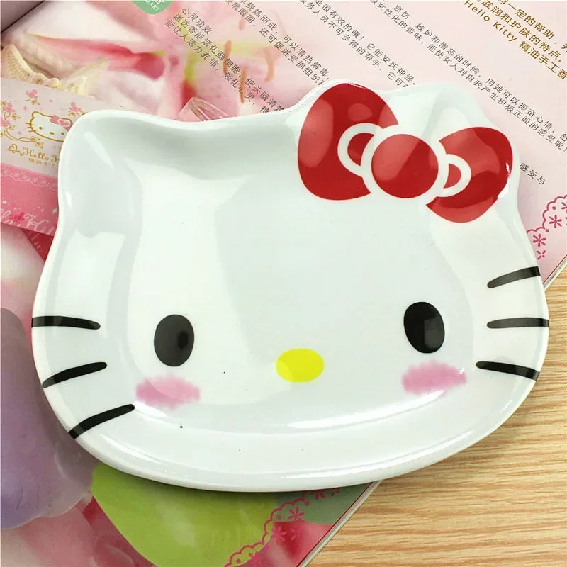 Afbeelding van Sanrio My Melody Hello Kitty Kids Dinerbord Anime Baby Kinderen Kawaii Schotel Servies Leuke Fruitschaaltjes Cartoon Snacks Lade