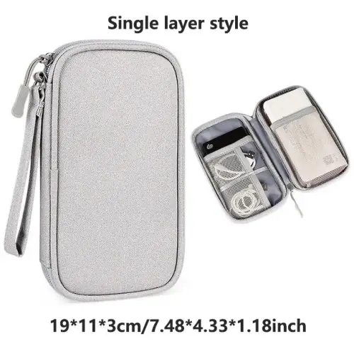 Image de Sac de Rangement Multicouche pour Accessoires Numériques