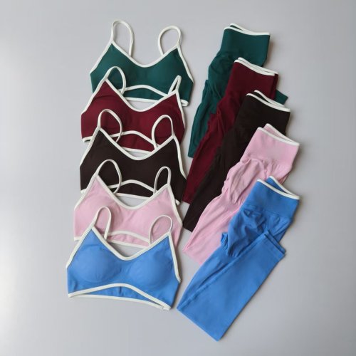 Immagine di Set Leggings Senza Cuciture + Reggiseno Sportivo Donna