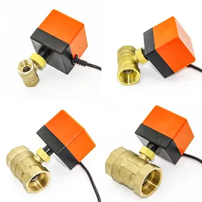 Image de Vanne à Bille Motorisée 1/2" - 3 Fils - 220V/12V/24V