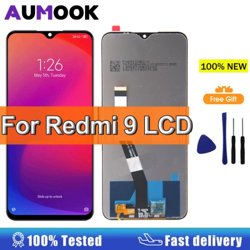 Zdjęcie Wyświetlacz 6.53 "dla Xiaomi Redmi 9 M2004J19G M2004J19C wyświetlacz LCD ekran dotykowy Digitizer dla Redmi 9 montaż naprawa części