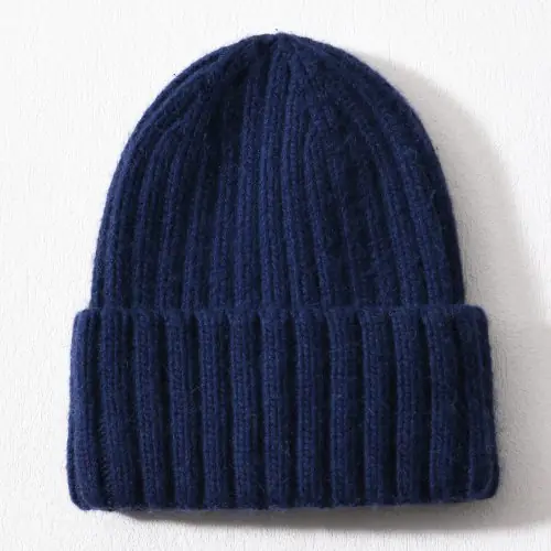 Image de Bonnet d'Hiver Unisexe en Cachemire - Chaud, Doux et Élégant