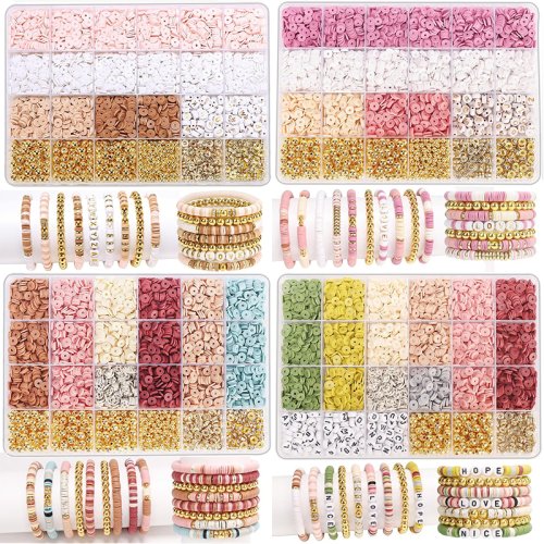 Image de Kit Bracelets Perles d'Argile - Création de Bijoux DIY