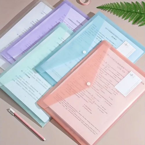 Image de Sac de Fichiers A4 - 7 Pièces Colorés & Résistants