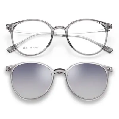 Image de Pince Magnétique pour Lunettes - Rose Polarisée