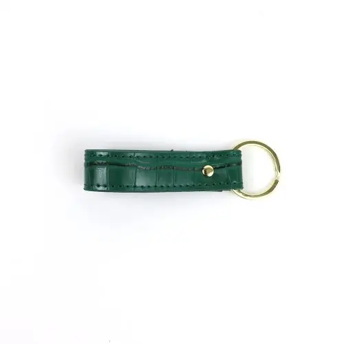 Image de Porte-clés Familial en Cuir PU Croco - Personnalisable