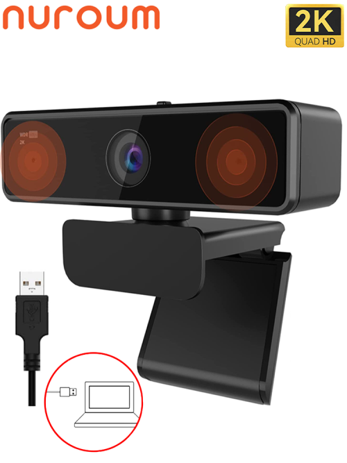 Immagine di Nuroum V11 di Alta Qualità 1080p 60fps Full Hd Plug And Play Computer Usb Web Camera Mini Webcam 2K Per Pc Laptop Con Microfono