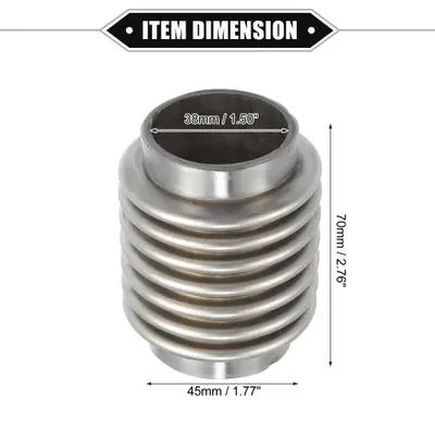 Image de Tuyau d'Échappement Flexible en Acier Inoxydable - 38 à 60mm