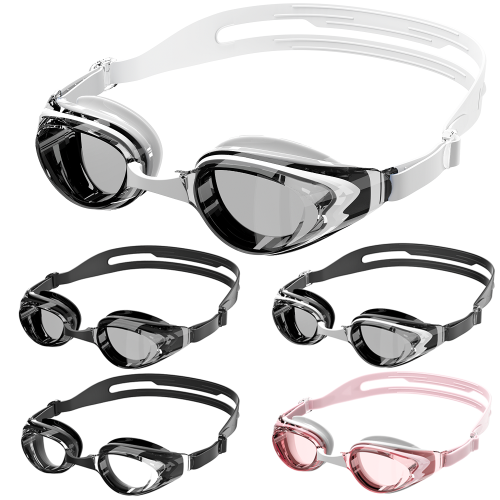 Imagen de Gafas de Natación Antivaho para Adultos con Protección UV 100%, Impermeables y Sin Fugas, Incluye Tapones para los Oídos – Ideal para Hombres y Mujeres