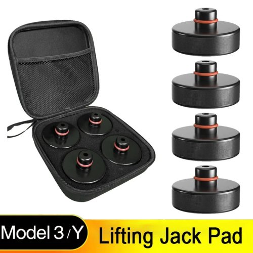 Immagine di Jack Pad Kit di riparazione pneumatici per Tesla Model 3 SXY Juniper 2026 2025 2024 Accessori da viaggio Adattatore per jack di sollevamento in gomma per auto