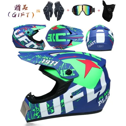 Image de Casque Motocross Sécurité Enfant & Adulte - DOT ABS 1kg