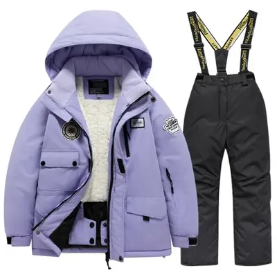 Image de Combinaison de Ski Enfant - Chaude, Imperméable & Confortable