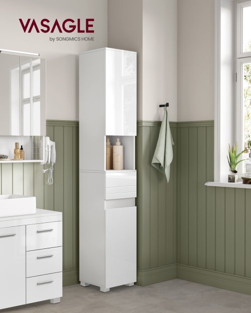 Image de Armoire de Salle de Bain Vasagle - Rangement Élégant & Pratique