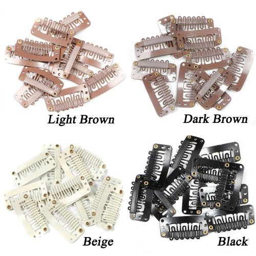 Image de Clip Cheveux 32mm - 30 Pièces pour Extensions & Perruques