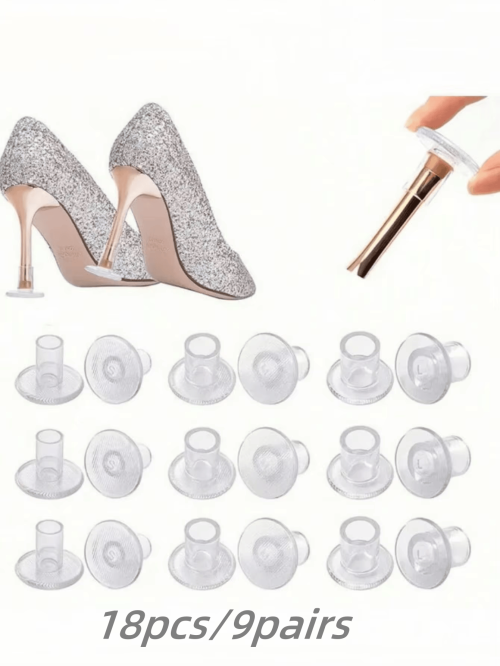 Image de Protège-Talons Transparent - Anti-Dérapant & Résistant