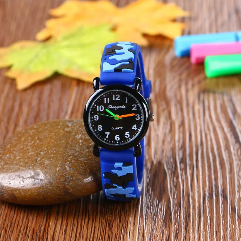 Image de Montre Camouflage pour Enfants - Style Militaire & Sportif