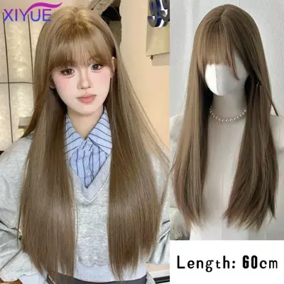 Image de Perruque Dorée Longue & Naturelle - Cheveux Lisses