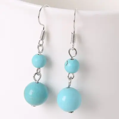 Image de Boucles d'oreilles Vintage en Pierres Naturelles